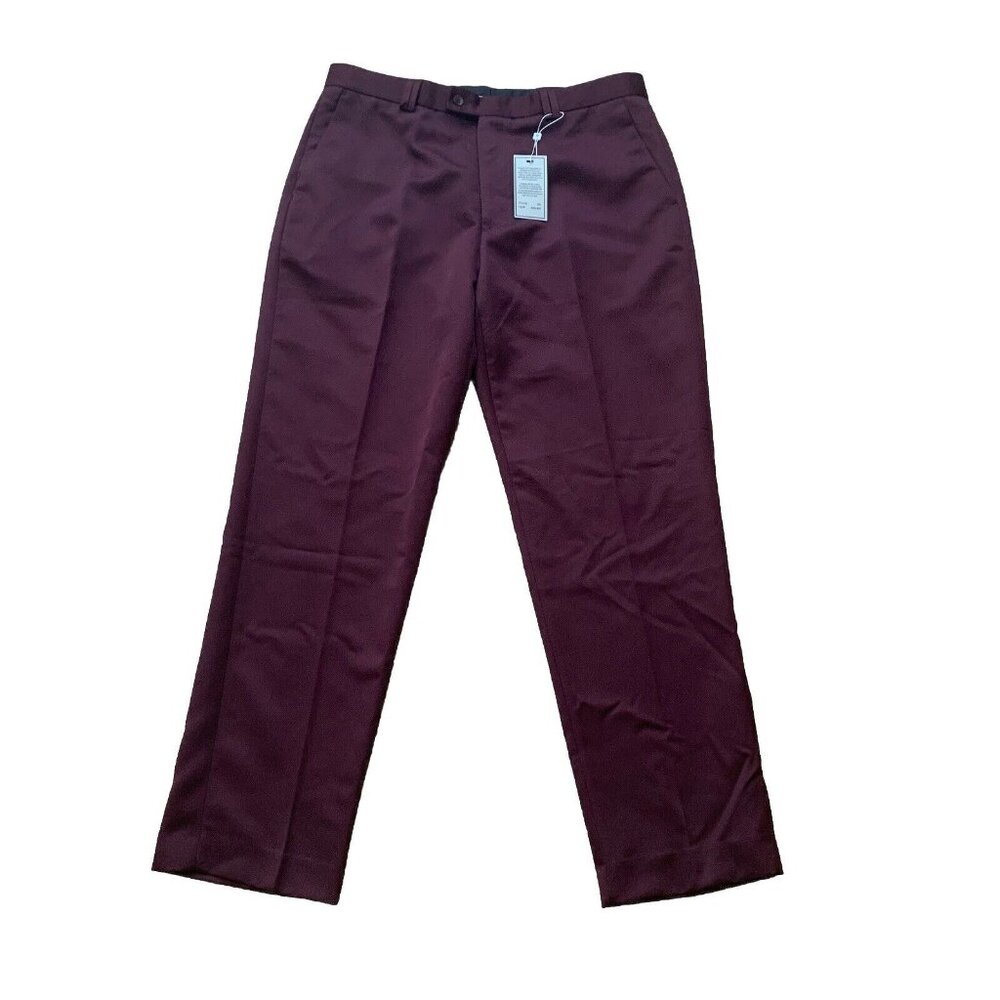 Stacy Adams Men's Dress Pants in Burgundy